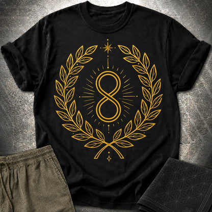 888 Infinity Wreath Unisex T-Shirt - 888 Infinity Wreath Unisex T-Shirt - Black