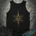 Metatron Crystal Moon Phases Comfort Tank Top