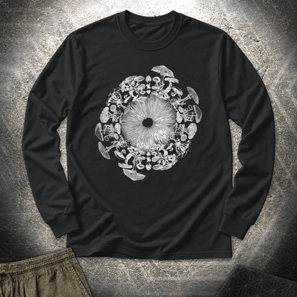 Mushroom Iris Long Sleeve Shirt showing front artwork