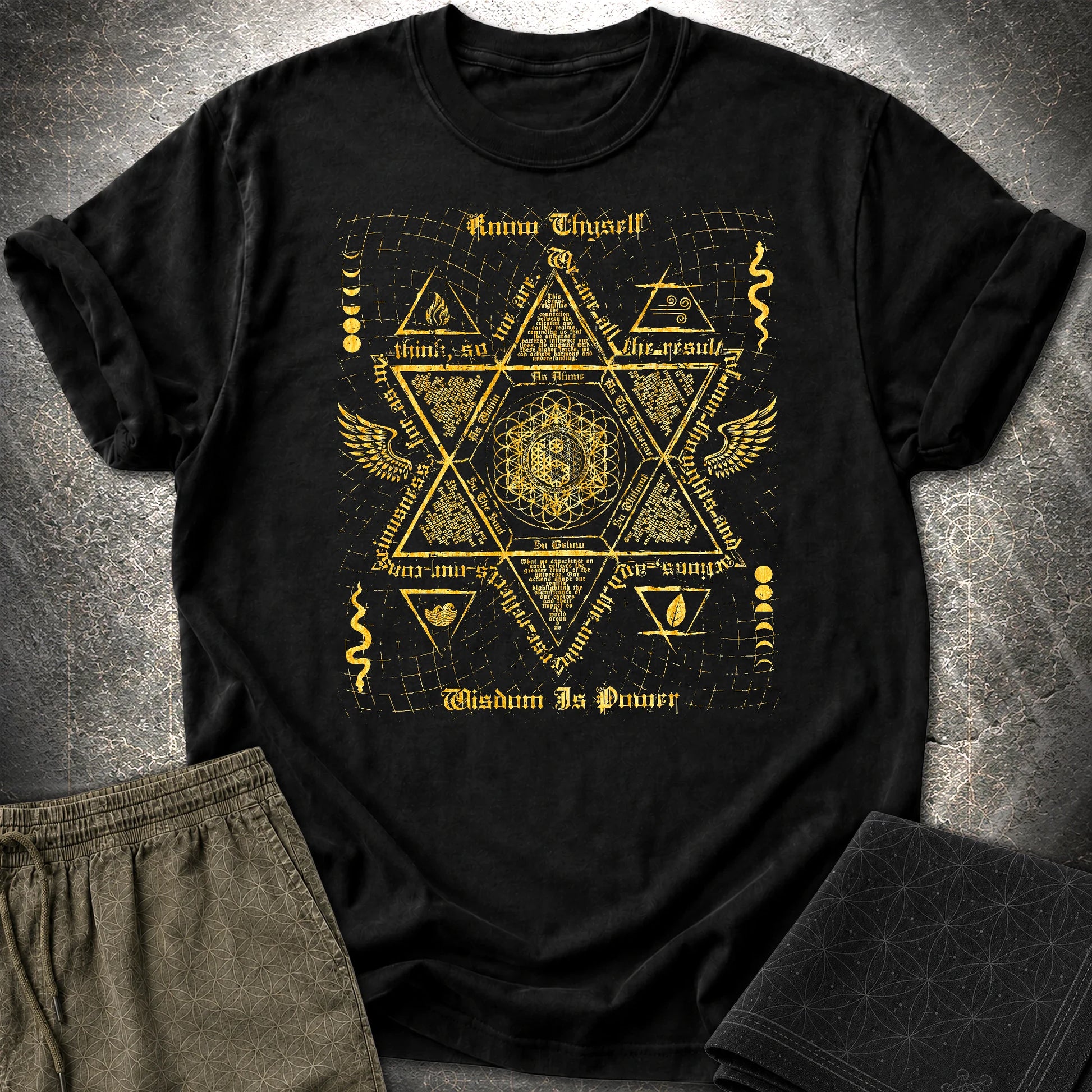 Occult Ancient Wisdom T-Shirt - Occult Ancient Wisdom T-Shirt - Black