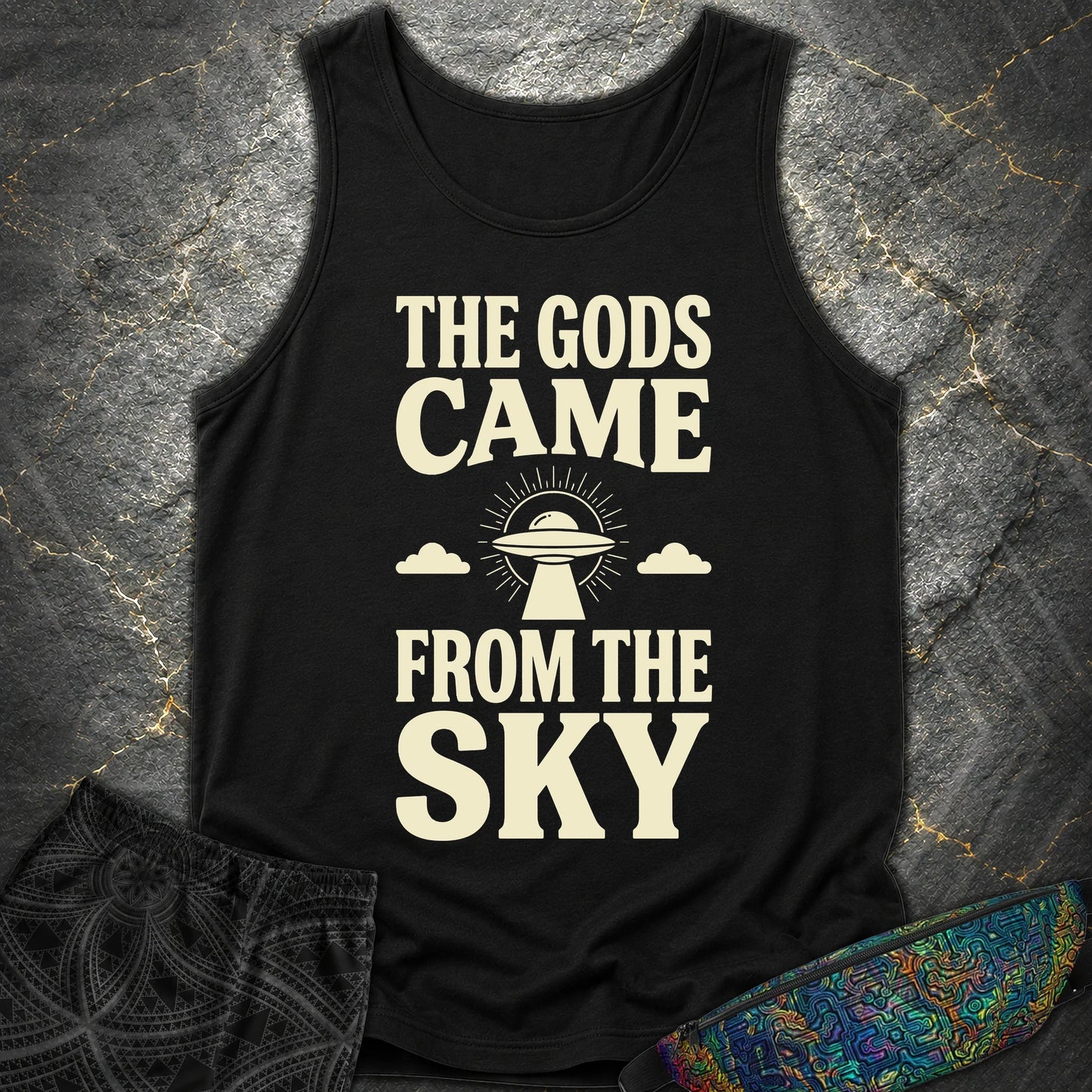 The Gods Come - The Gods Come Comfort Tank Top - Black