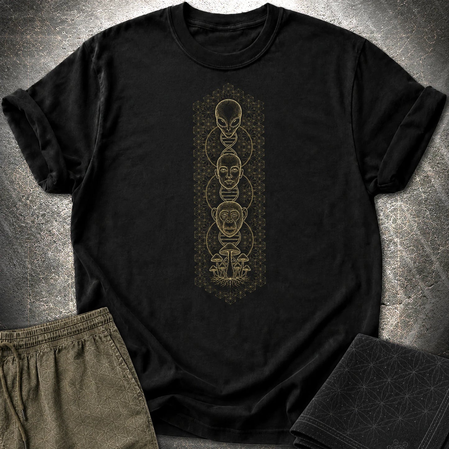 Alien Evolution T-Shirt - Alien Evolution T-Shirt - Black