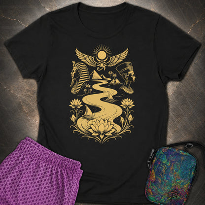 Golden Nile Between Two Crowns - Golden Nile Between Two Crowns Womens T-Shirt - Black