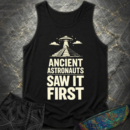 Ancient Astronaut Saw It First - Ancient Astronaut Saw It First Comfort Tank Top - Black
