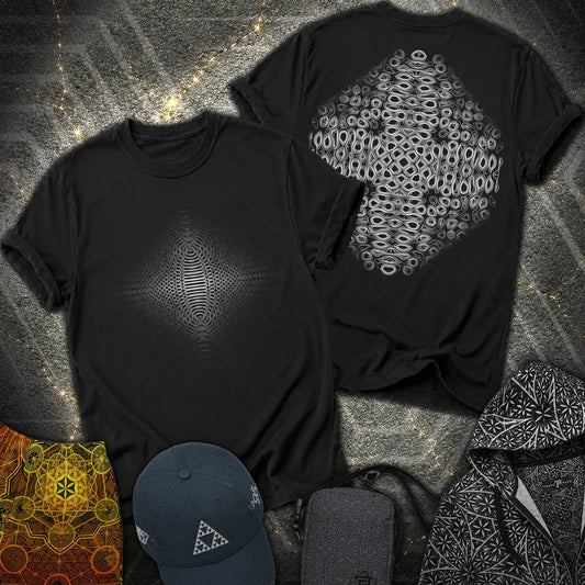 Cymatic Frequency 2 Sided T-Shirt - Cymatic Frequency 2 Sided T-Shirt - Black
