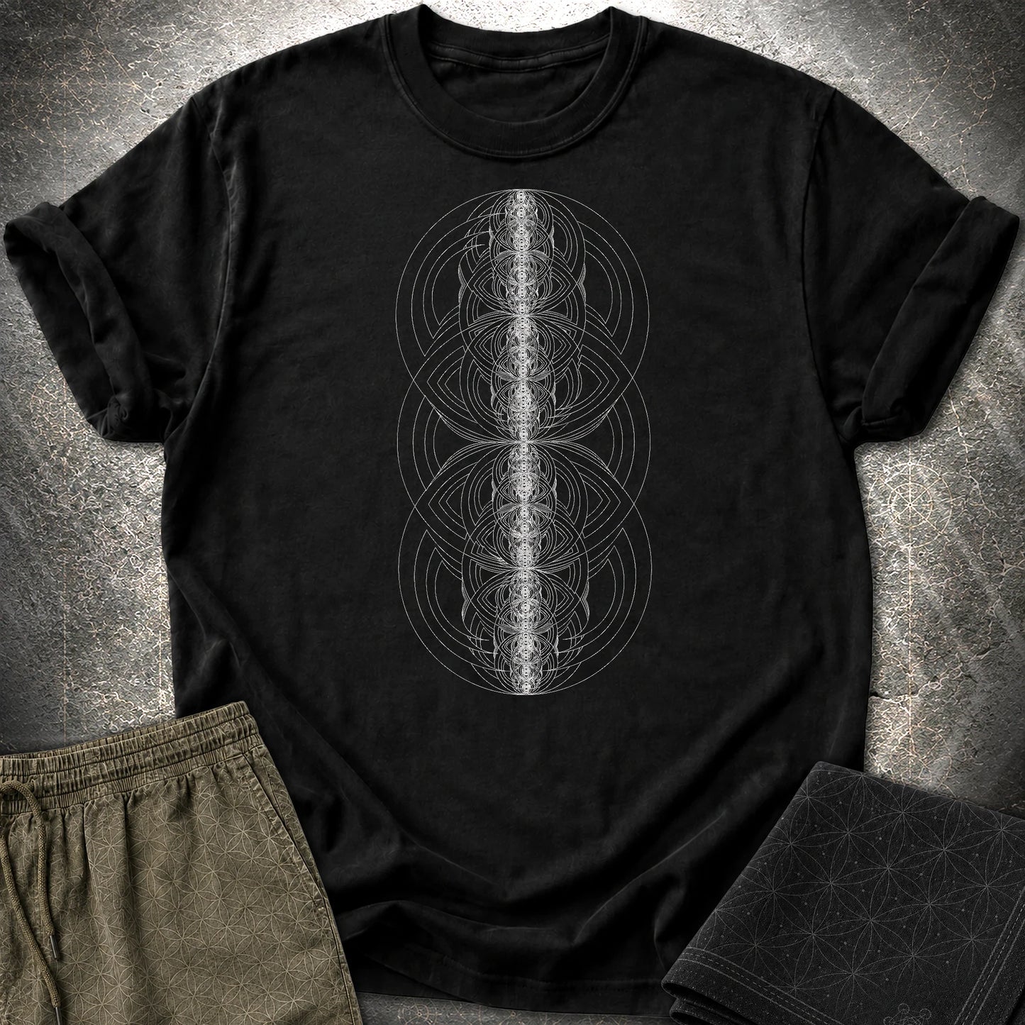 Concentric Vesica T-Shirt - Concentric Vesica T-Shirt - Black