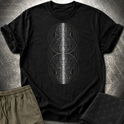 Concentric Vesica T-Shirt - Concentric Vesica T-Shirt - Black
