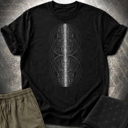 Concentric Vesica T-Shirt - Concentric Vesica T-Shirt - Black