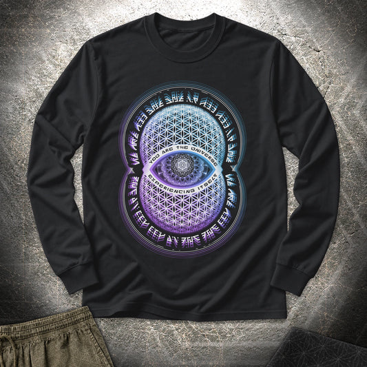 Alan Watts You Are The Universe Long Sleeve Shirt - Alan Watts You Are The Universe Long Sleeve Shirt - Black
