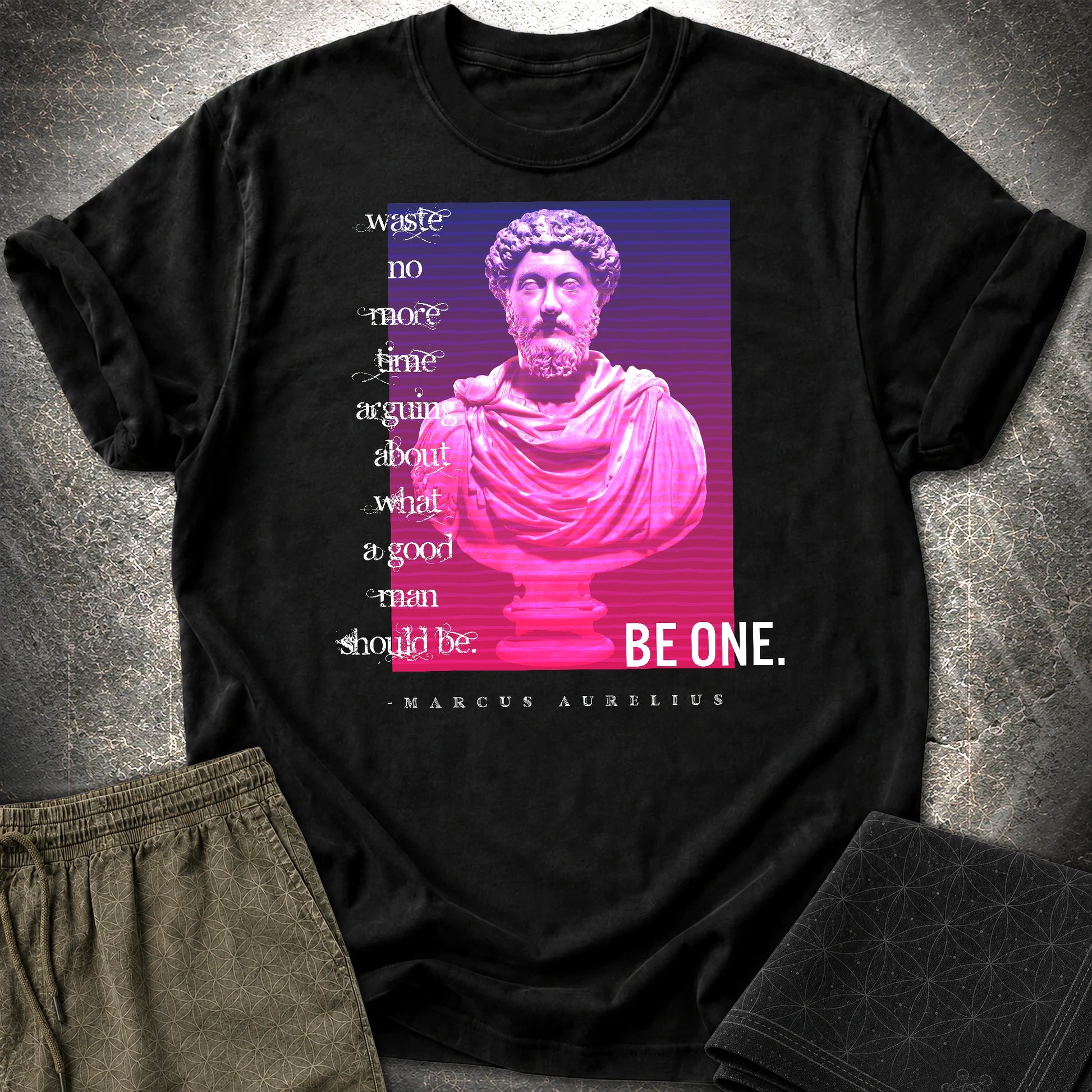 Marcus Aurelius Good Man T-Shirt - Marcus Aurelius Good Man T-Shirt - Black