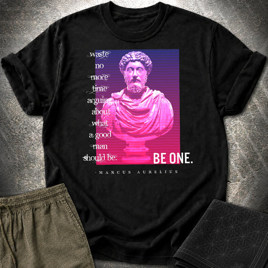 Marcus Aurelius Good Man T-Shirt - Marcus Aurelius Good Man T-Shirt - Black