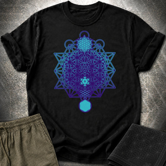 All The Sacred Geometry T-Shirt - All The Sacred Geometry T-Shirt - Black