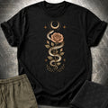 Snake Rose Moon T-Shirt
