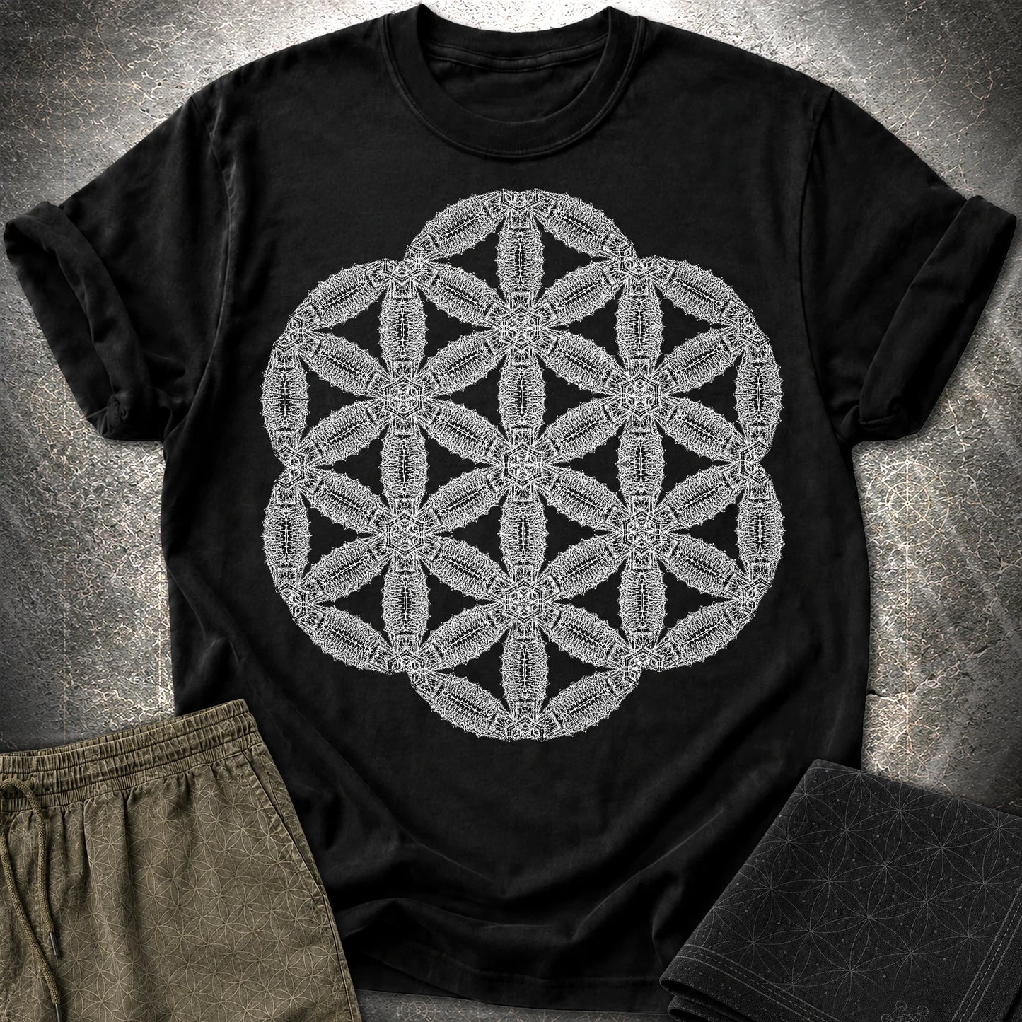 Organic Seed Of Life T-Shirt - Organic Seed Of Life T-Shirt - Black