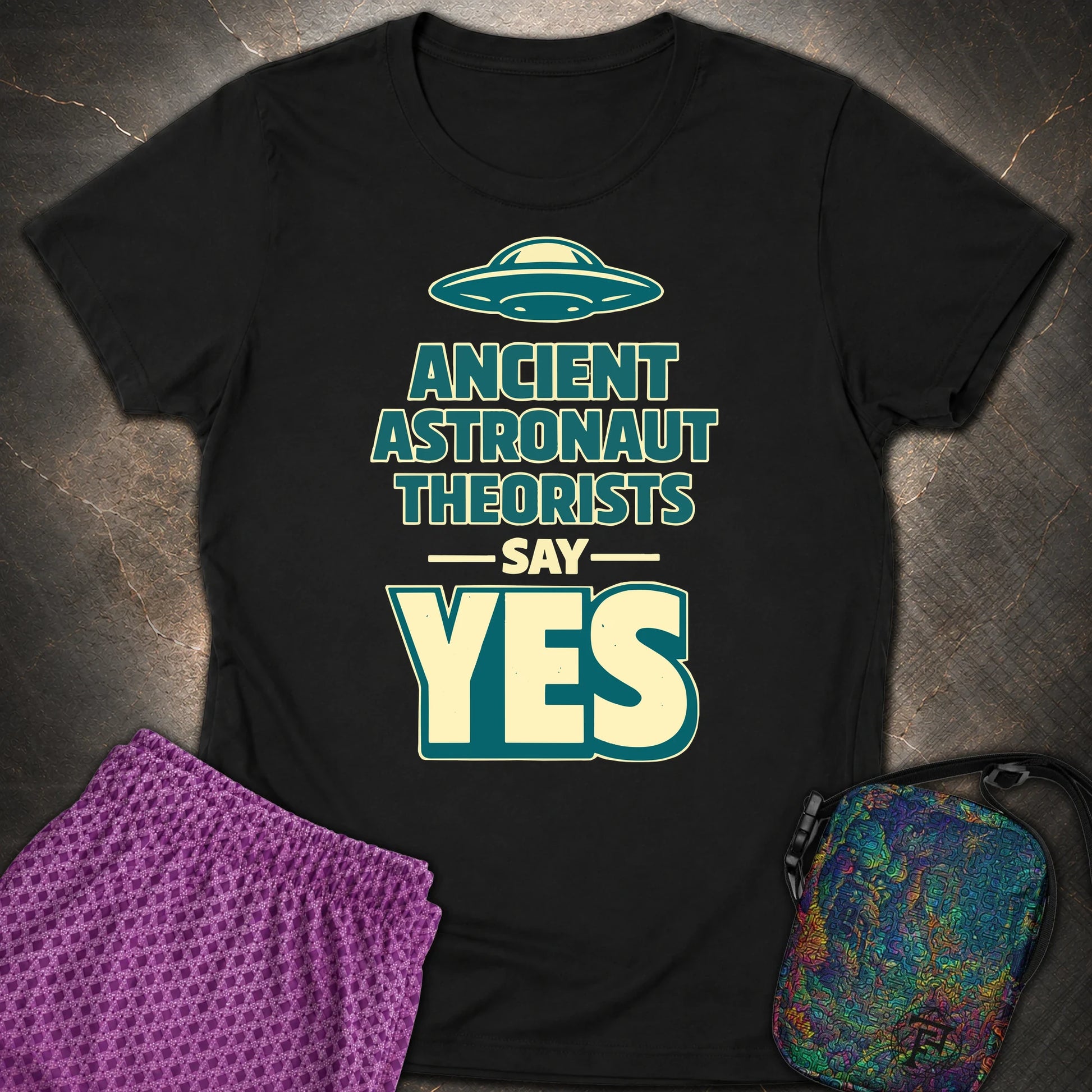 Ancient Teaorist Blue - Ancient Teaorist Blue Womens T-Shirt - Black