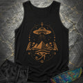 Starship Above the Sacred Pyramids Comfort Tank Top