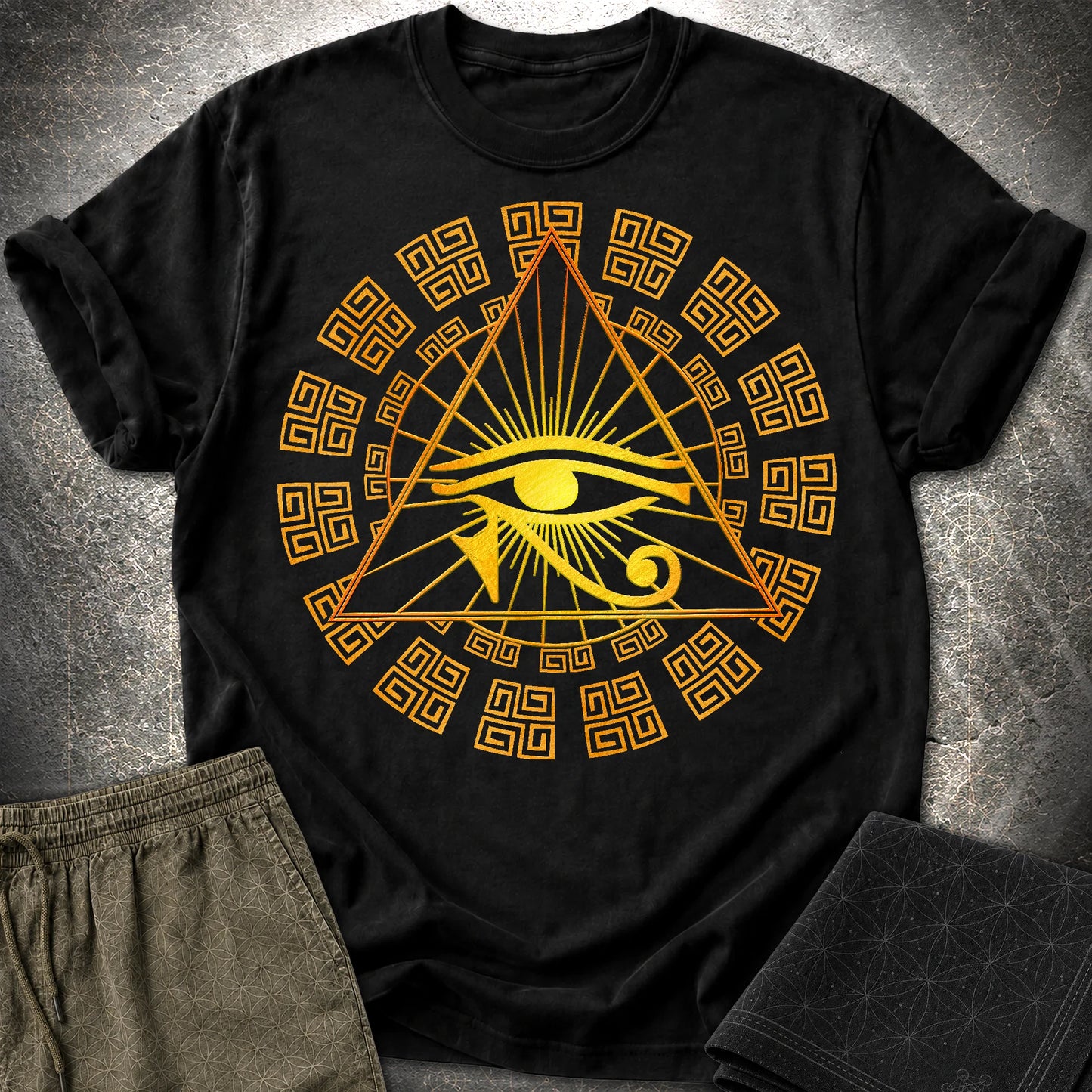 Eye Of Horus Egypt T-Shirt - Eye Of Horus Egypt T-Shirt - Black