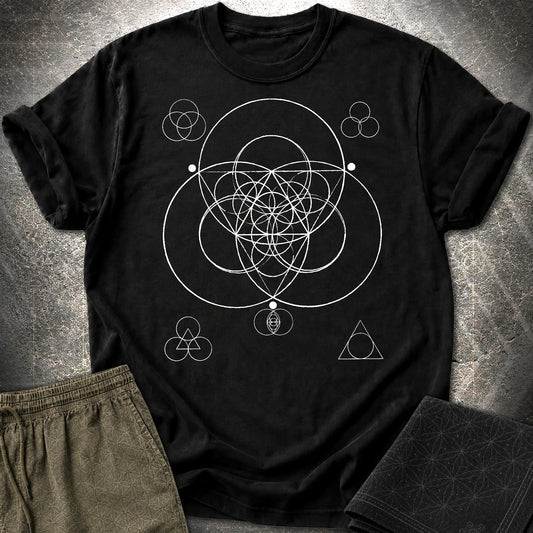 Geometric Triad T-Shirt - Geometric Triad T-Shirt - Black