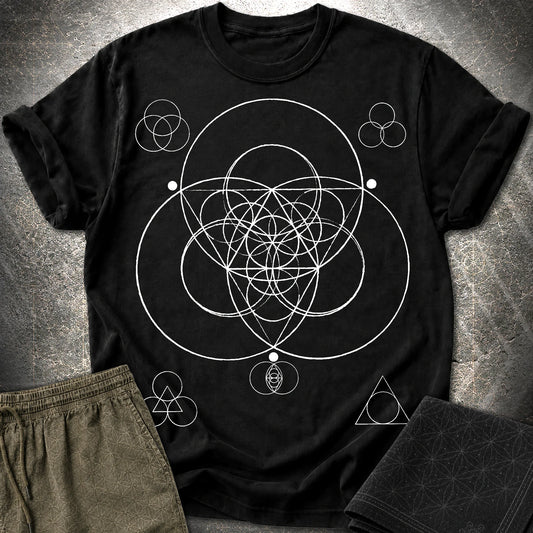 Geometric Triad T-Shirt - Geometric Triad T-Shirt - Black