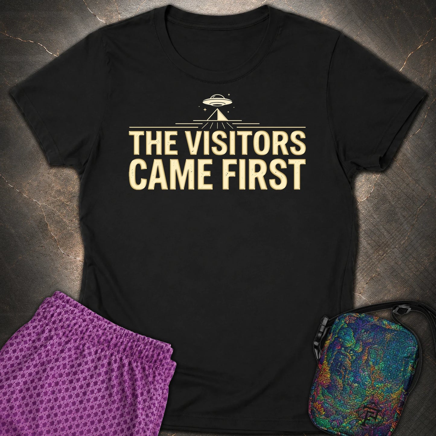 The Visittors Come First - The Visittors Come First Womens T-Shirt - Black