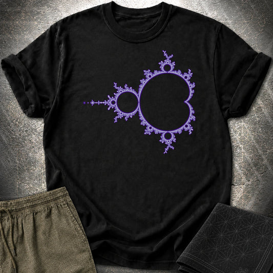 Mandelbrot Set Psychedelic Fractal Math Art T-Shirt - Mandelbrot Set Psychedelic Fractal Math Art T-Shirt - Black