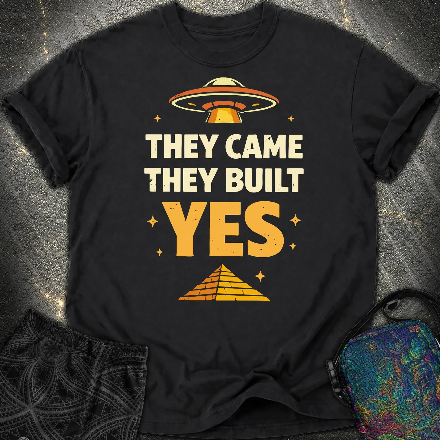 They Came They Built Yes - They Came They Built Yes Comfort T-Shirt - Black
