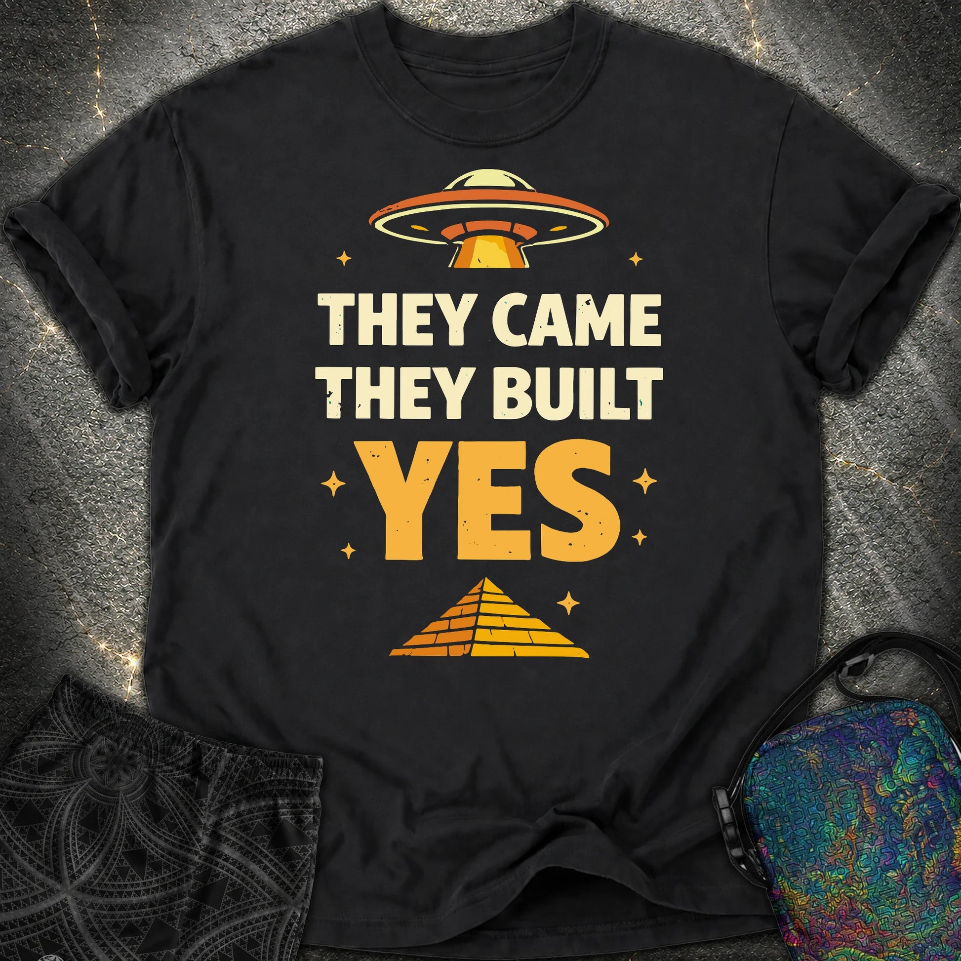 They Came They Built Yes - They Came They Built Yes Comfort T-Shirt - Black