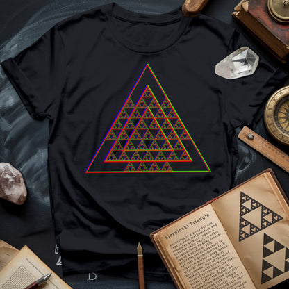 Sierpinski Glitch Triangle T-Shirt
