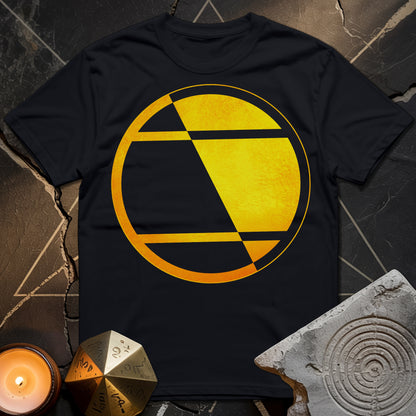 Crop Circle Orange Gold T-Shirt
