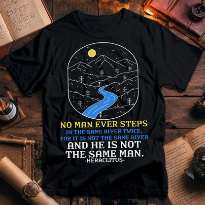 Heraclitus River Quote T-Shirt
