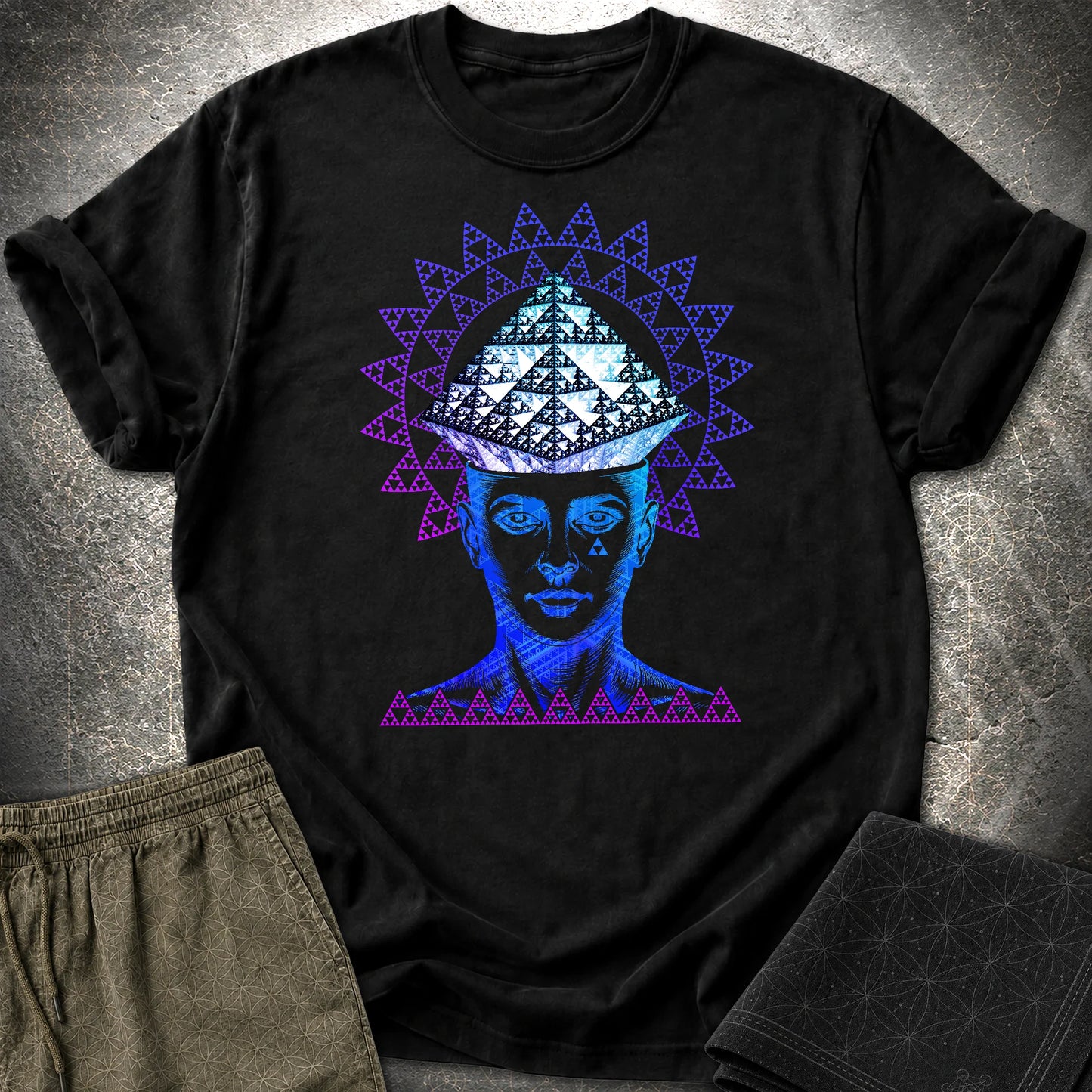 Infinite Fractal Mind T-Shirt - Infinite Fractal Mind T-Shirt - Black