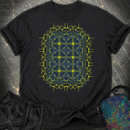 Electric Geometric Matrix - Electric Geometric Matrix Comfort T-Shirt - Black