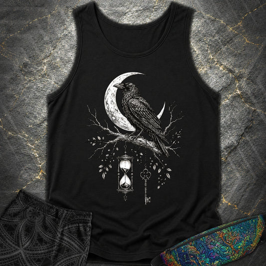 Crow Hourglass Key - Crow Hourglass Key Comfort Tank Top - Black