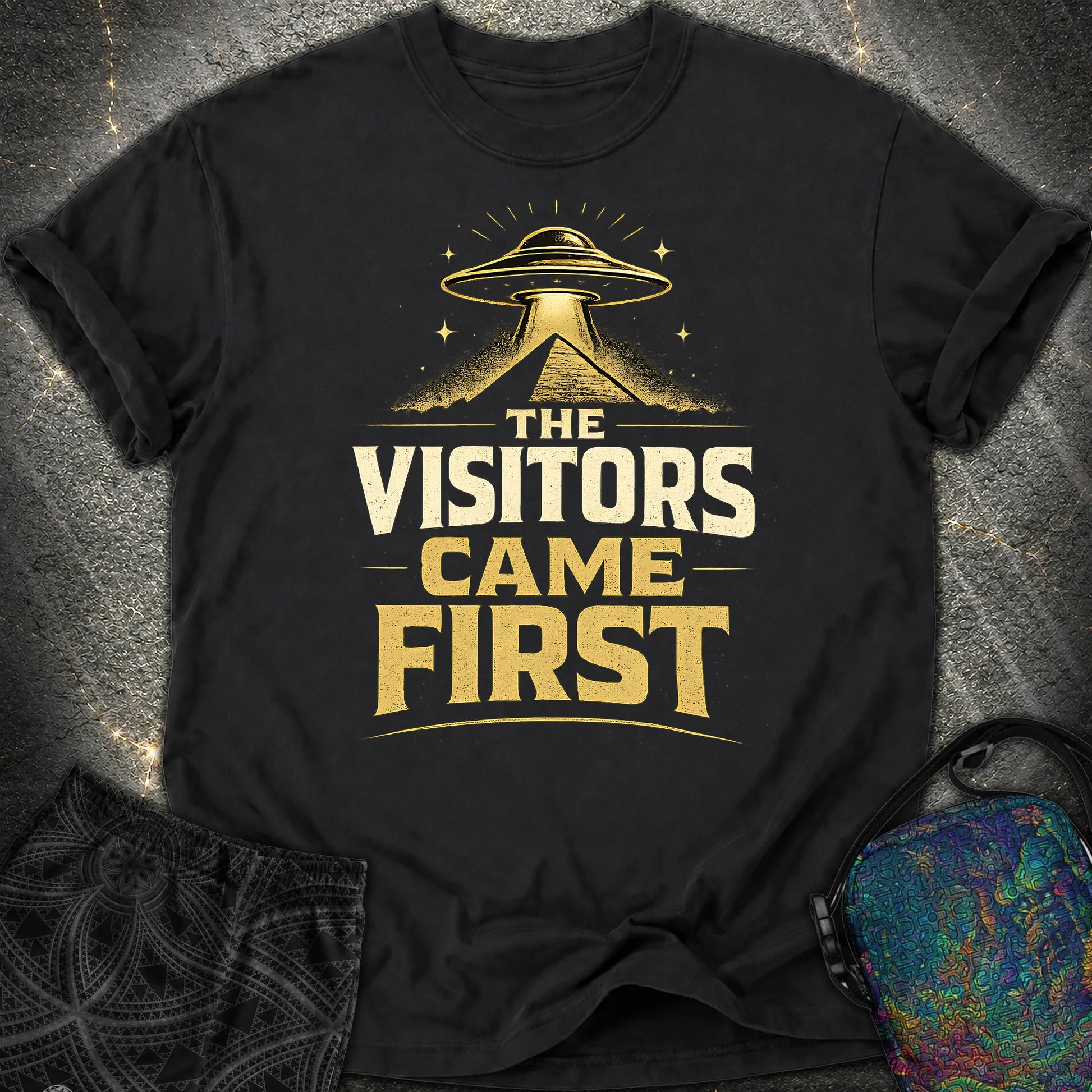 The Visitors Come First - The Visitors Come First Comfort T-Shirt - Black