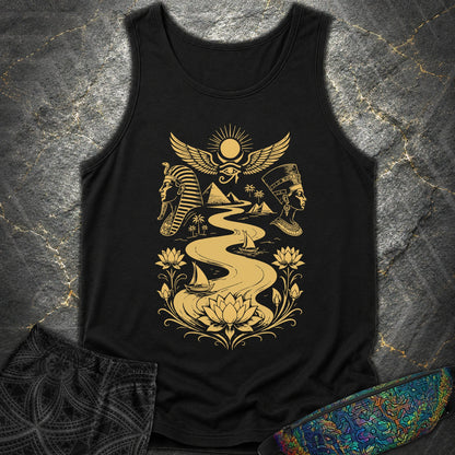 Golden Nile Between Two Crowns - Golden Nile Between Two Crowns Comfort Tank Top - Black
