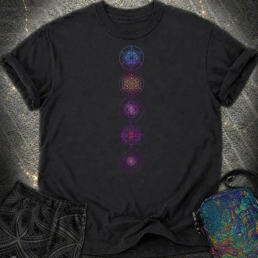 Sacred Geometry Comfort T-Shirt - Sacred Geometry Comfort T-Shirt - Black