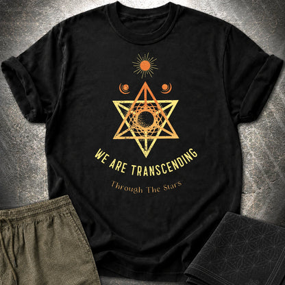 Transcending Through Stars T-Shirt - Transcending Through Stars T-Shirt - Black