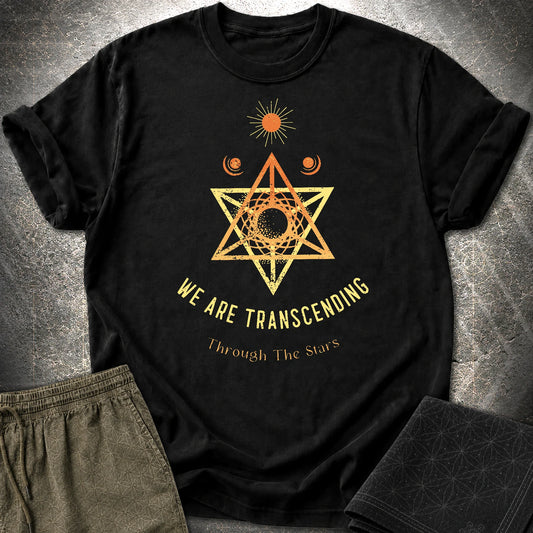 Transcending Through Stars T-Shirt - Transcending Through Stars T-Shirt - Black