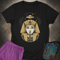 Pharaoh Beneath the UFO Womens T-Shirt