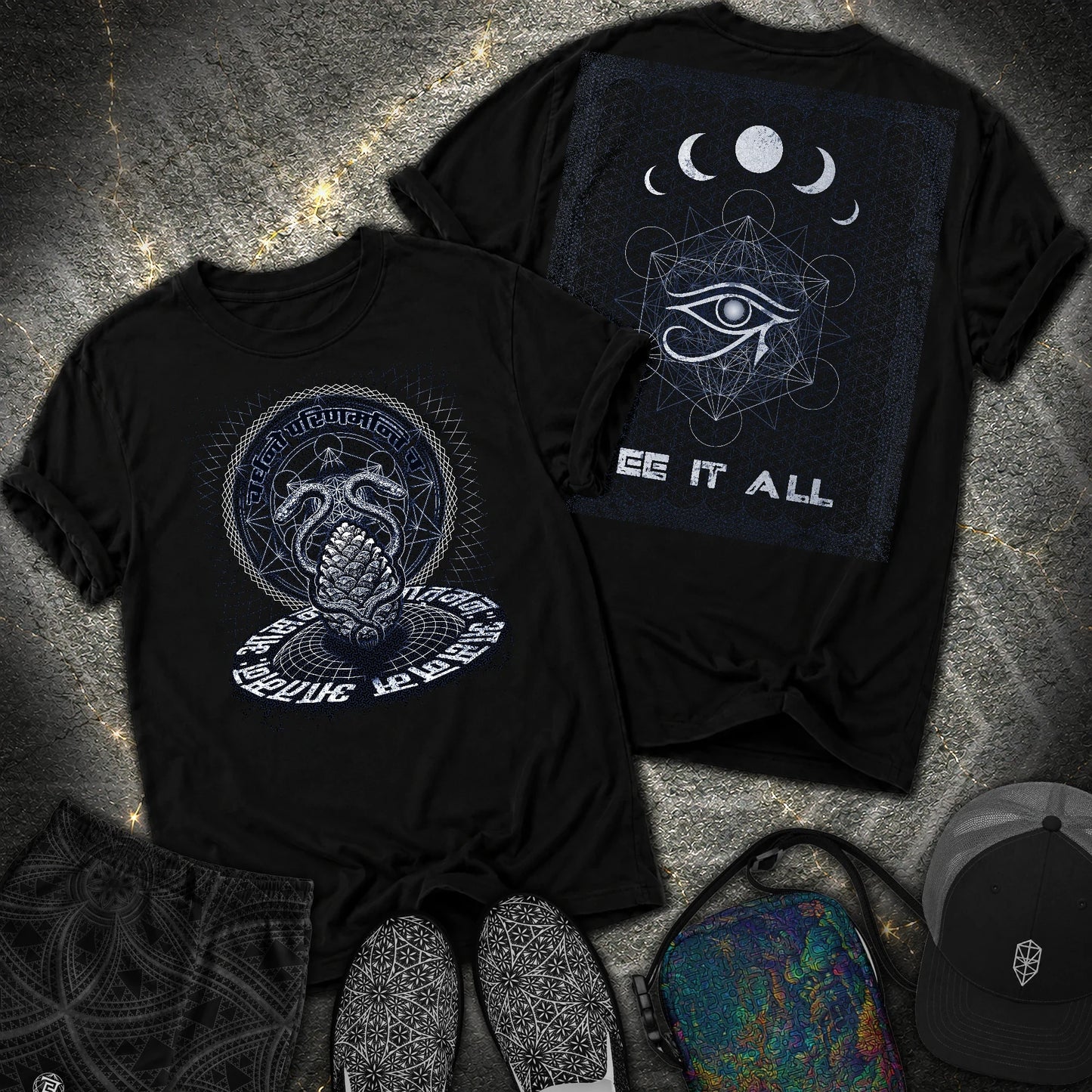 Beyond the Veil Heavyweight 2 Sided Comfort T-Shirt - Beyond the Veil Heavyweight 2 Sided Comfort T-Shirt - Black