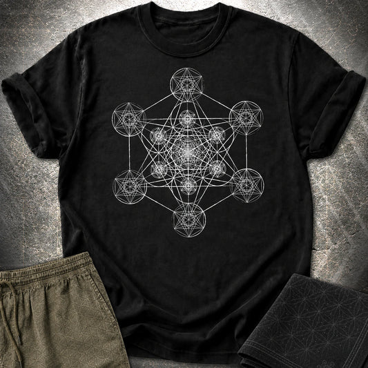 Fractal Metatron T-Shirt - Fractal Metatron T-Shirt - Black