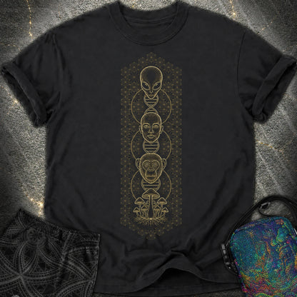 Alien Evolution Comfort T-Shirt - Alien Evolution Comfort T-Shirt - Black