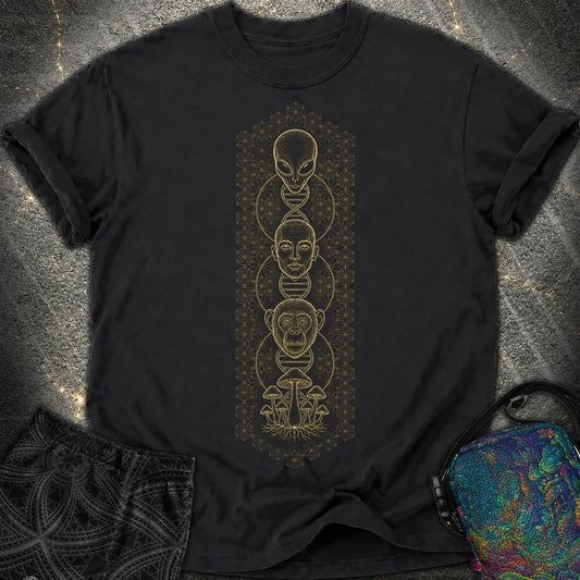 Alien Evolution Comfort T-Shirt - Alien Evolution Comfort T-Shirt - Black