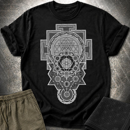 Sacred Geometry Encyclopedia - Sacred Geometry Encyclopedia T-Shirt - Black