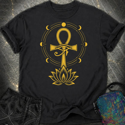Eye of Life Above Lotus - Eye of Life Above Lotus Comfort T-Shirt - Black