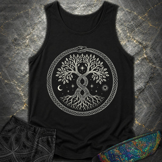 888 Ouroboros Tree Comfort Tank Top - 888 Ouroboros Tree Comfort Tank Top - Black