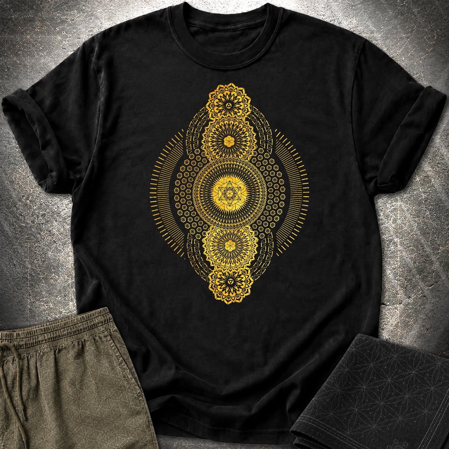 Metatron's Geometric Explosion T-Shirt - Metatron's Geometric Explosion T-Shirt - Black
