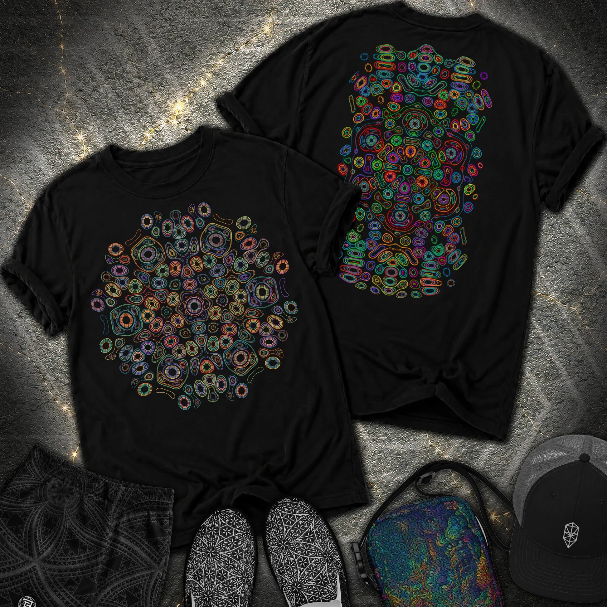 Frequency Of Color - Frequency Of Color 2 Sided Comfort T-Shirt - Black