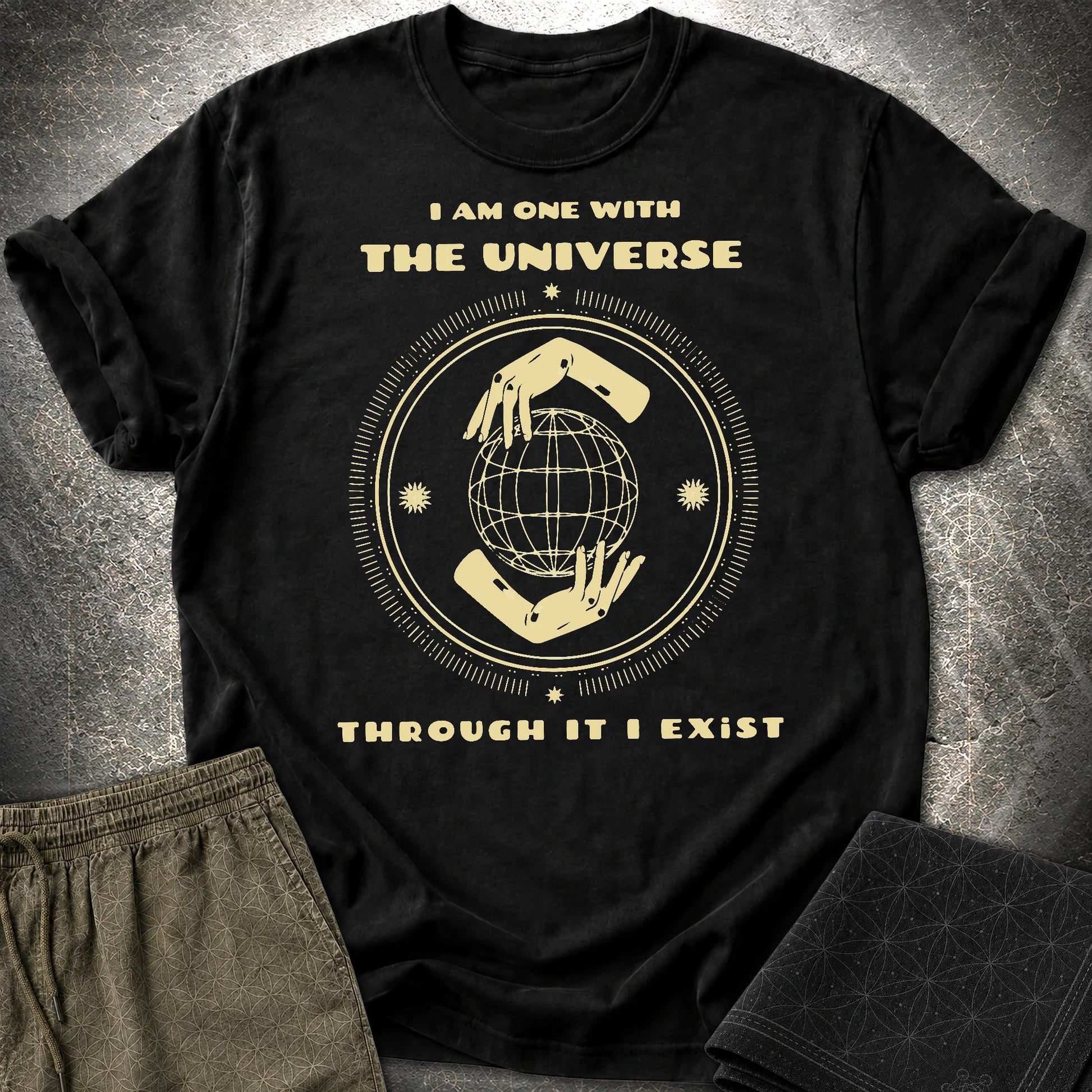 One With The Universe T-Shirt - One With The Universe T-Shirt - Black
