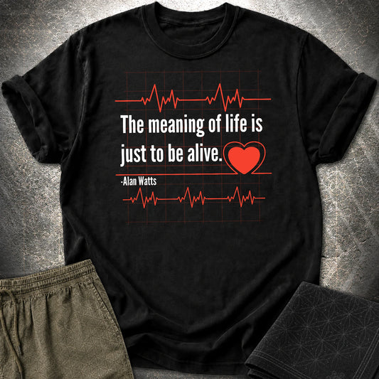 Alan Watts Life T-Shirt - Alan Watts Life T-Shirt - Black